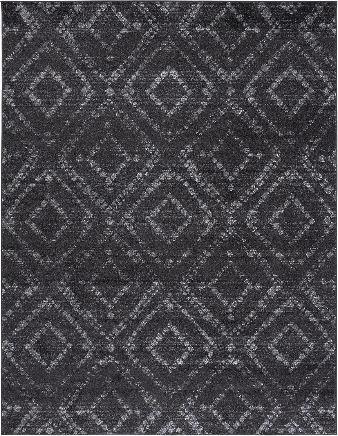 Alfombra moderna de diseño diamante, fácil cuidado, ADR131F