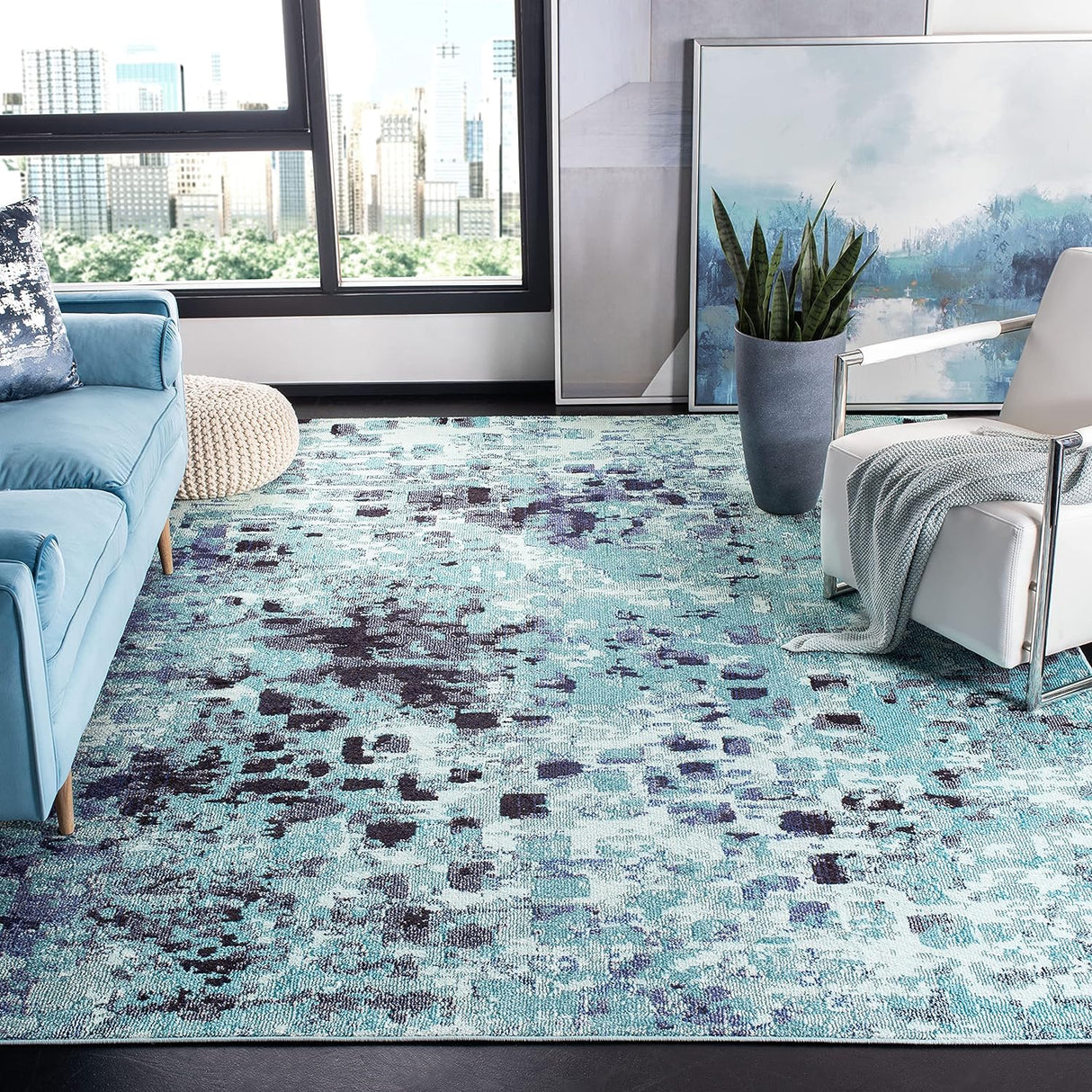 Alfombra SAFAVIEH Madison, Diseño Boho, Fácil Cuidado, MAD425J