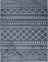 Alfombra de área Shag - Diseño marroquí, fácil cuidado, ASG741L
