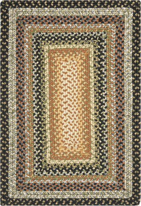 Alfombra de acento reversible trenzada 2' x 3' BRD308A