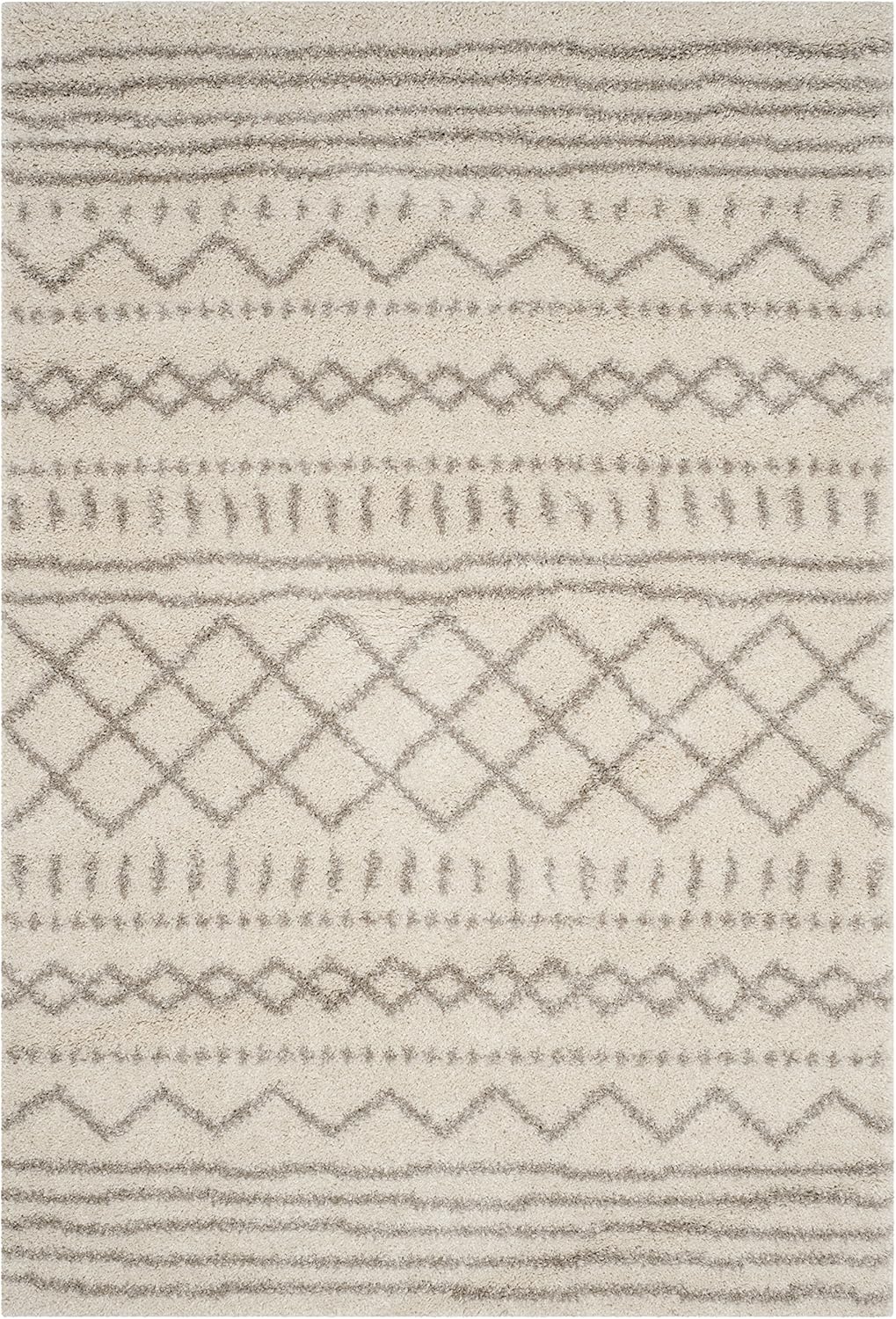 Alfombra Acento Shag, Diseño Marroquí, Ideal para Áreas de Tráfico