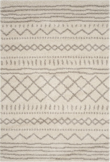 Alfombra Acento Shag, Diseño Marroquí, Ideal para Áreas de Tráfico