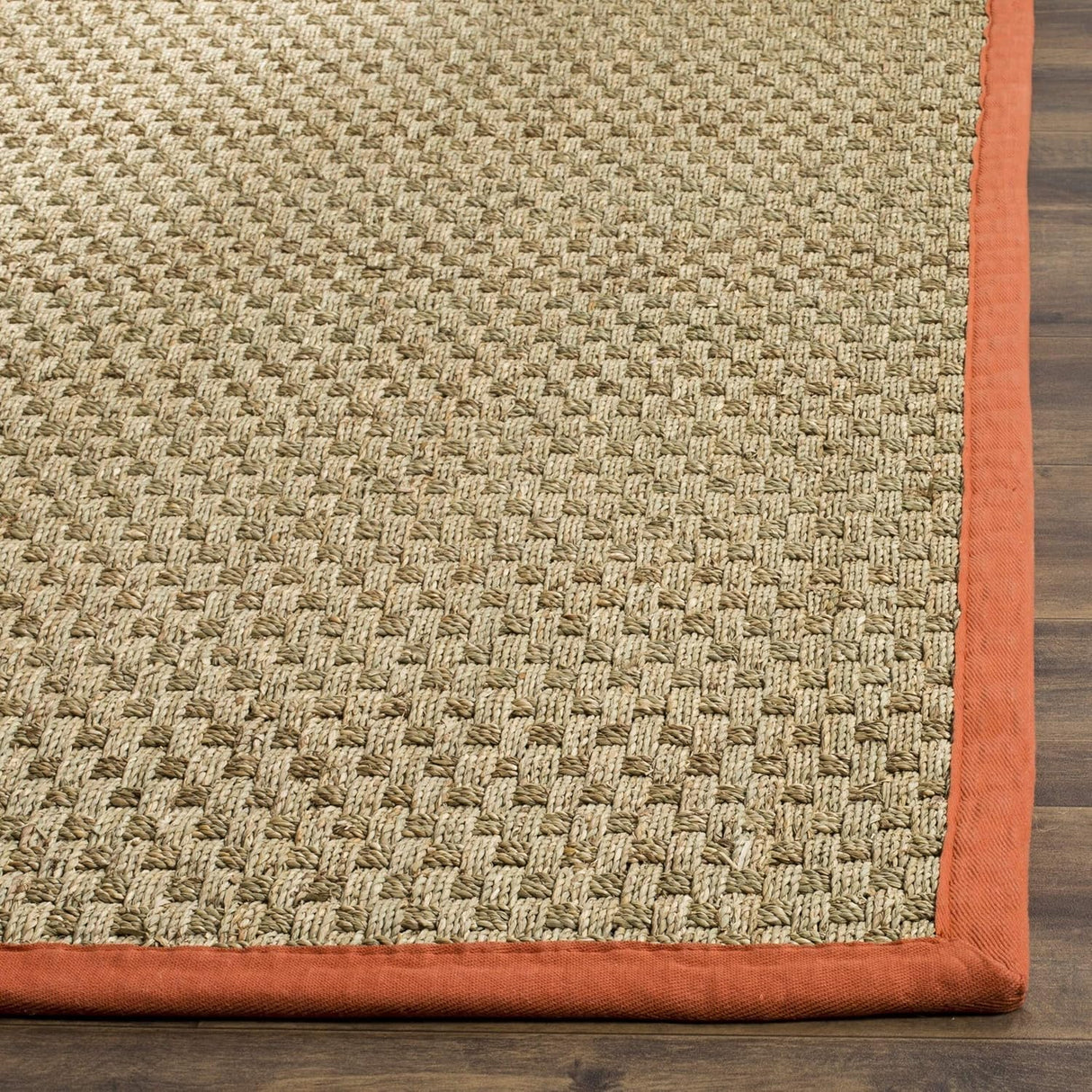 Alfombra de Fibra Natural, Diseño de Mimbre, Modelo NF114Y
