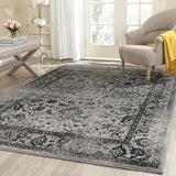 Alfombra de área cuadrada, diseño oriental, fácil cuidado, ADR109B