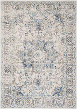 Alfombra de área, diseño medallón desgastado, modelo MAD603F