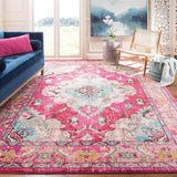 Alfombra Grande Boho Chic Medallón Diseño Distressed MNC243D