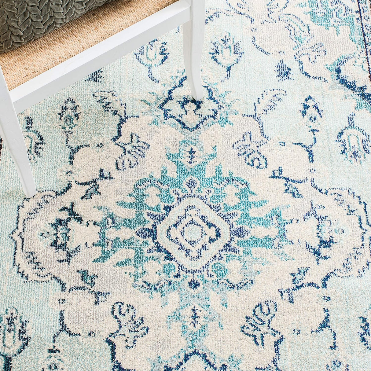 Alfombra Área Boho Chic Medallón - Diseño Distinguido, MNC243K