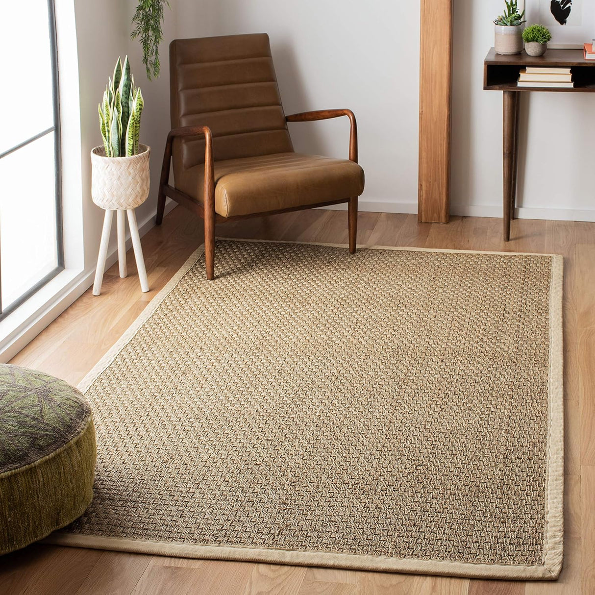Alfombra de fibra natural SAFAVIEH, diseño canasta, modelo NF114J