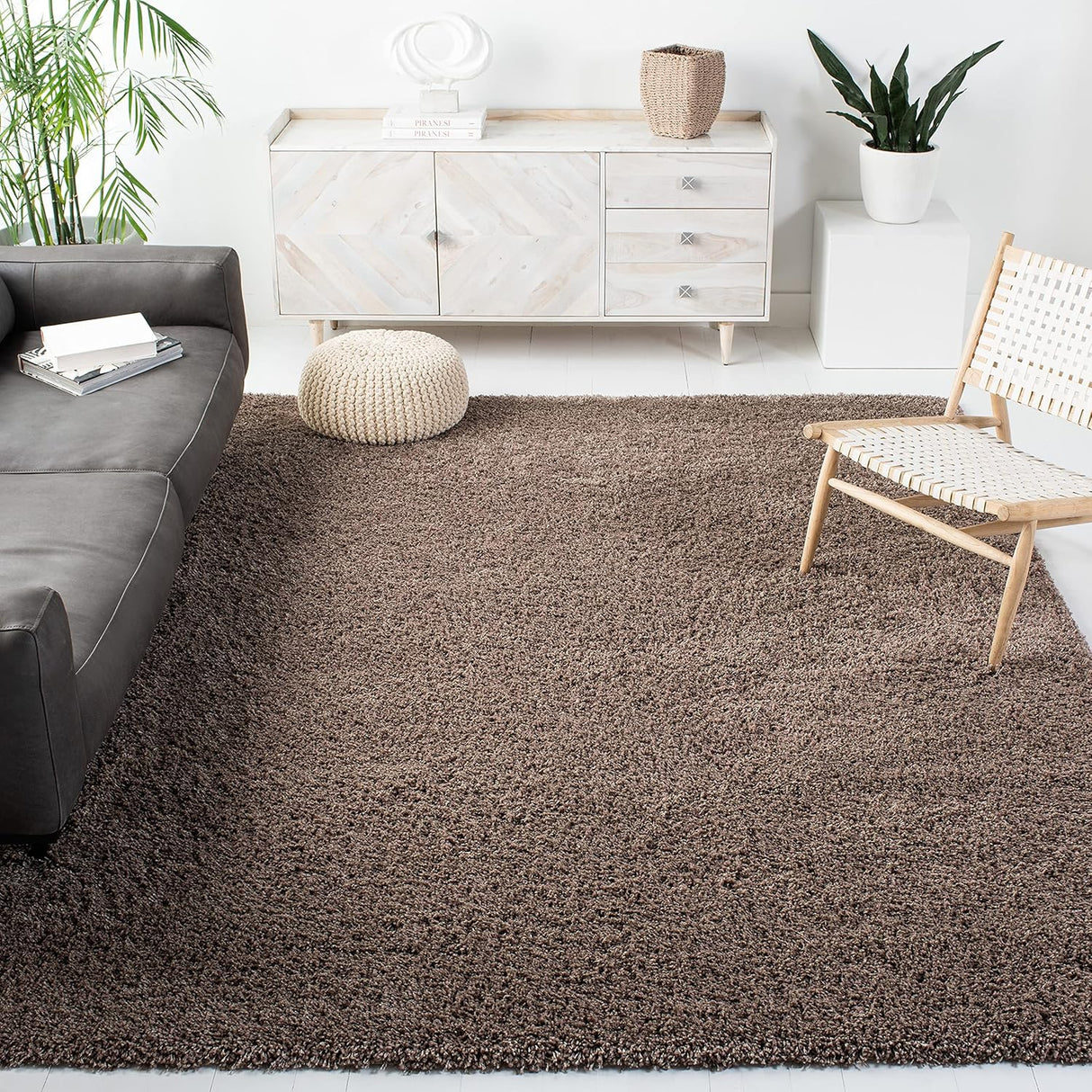 Alfombra Area Shag, 2 pulgadas de grosor, Ideal para Tráfico (SG151-2424)