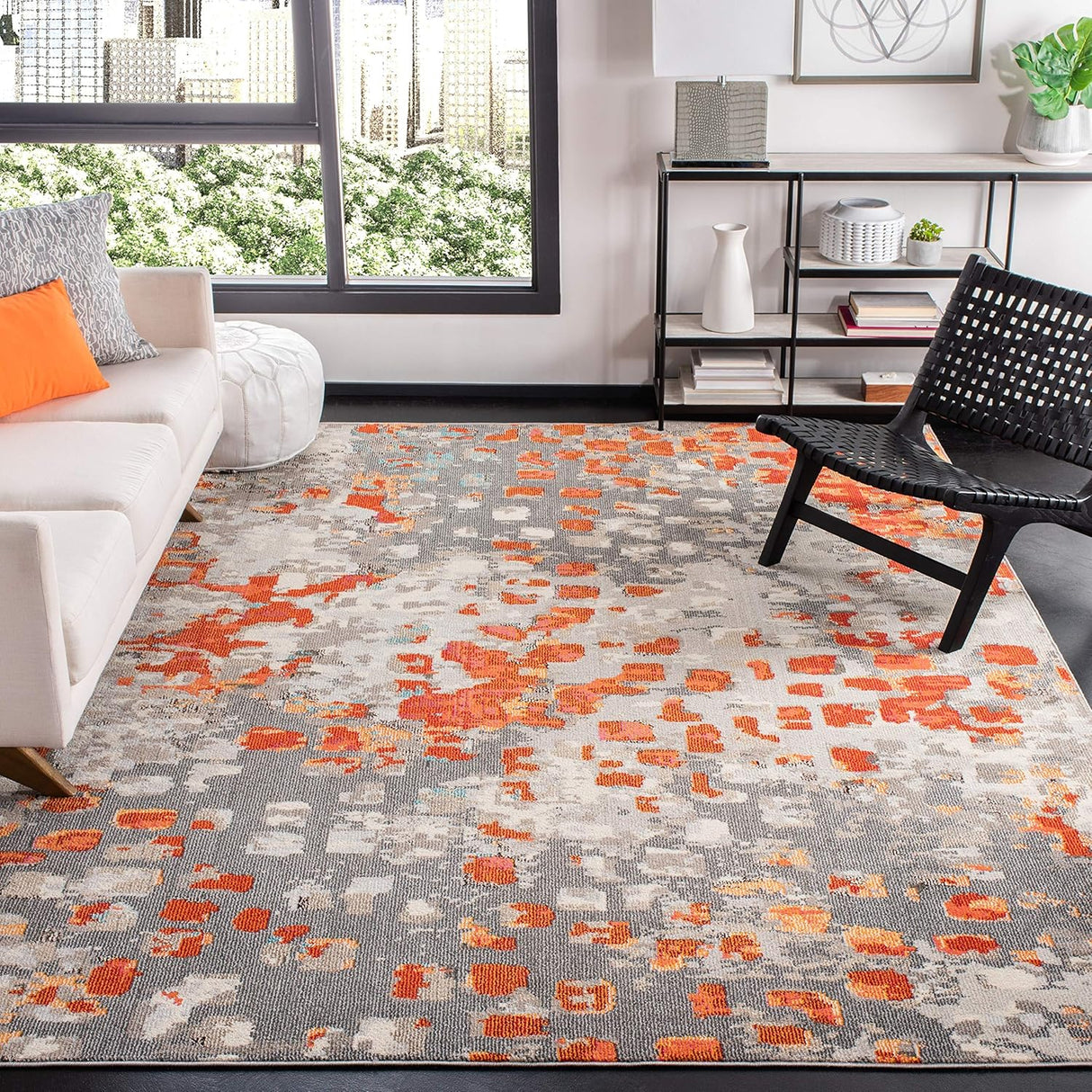 Alfombra SAFAVIEH Madison, diseño boho, fácil cuidado, MAD425H