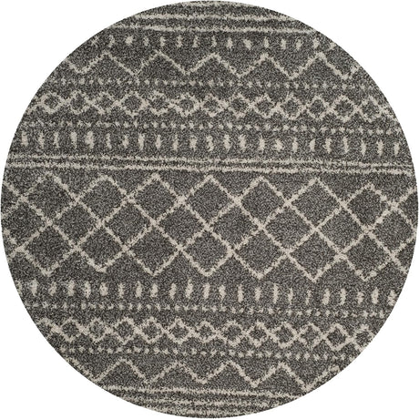 Alfombra Redonda Geométrica 10' - Diseño Ideal para Áreas Soleadas