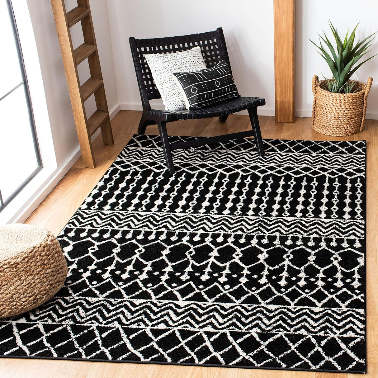 Alfombra Tulum, diseño boho marroquí, fácil cuidado, modelo TUL270Z