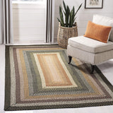Alfombra de acento reversible trenzada 2' x 3' BRD308A