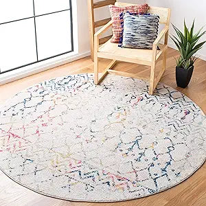 Alfombra redonda bohemia estilo marroquí TUL270C