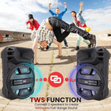 Parlantes portátil Bluetooth de 800 W PYLE-PRO PPHP1243B