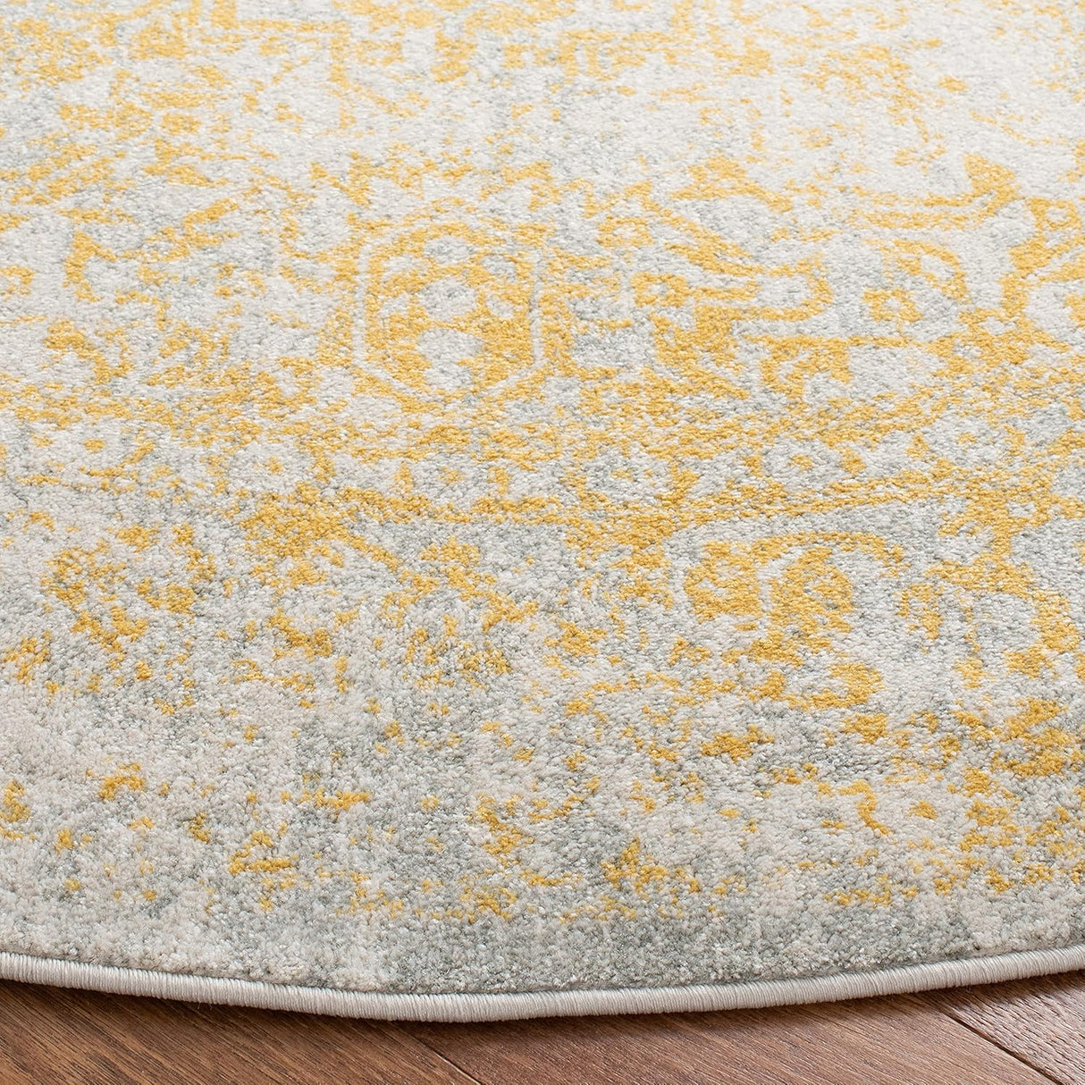 Alfombra Redonda Oriental Distressed para Sala EVK256B