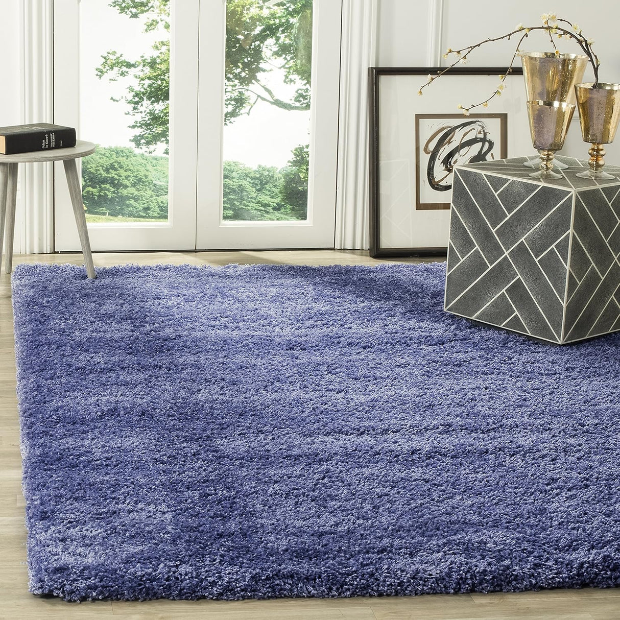 Alfombra de área Shag, 2 pulgadas de grosor, ideal para alto tráfico, SG151-7171