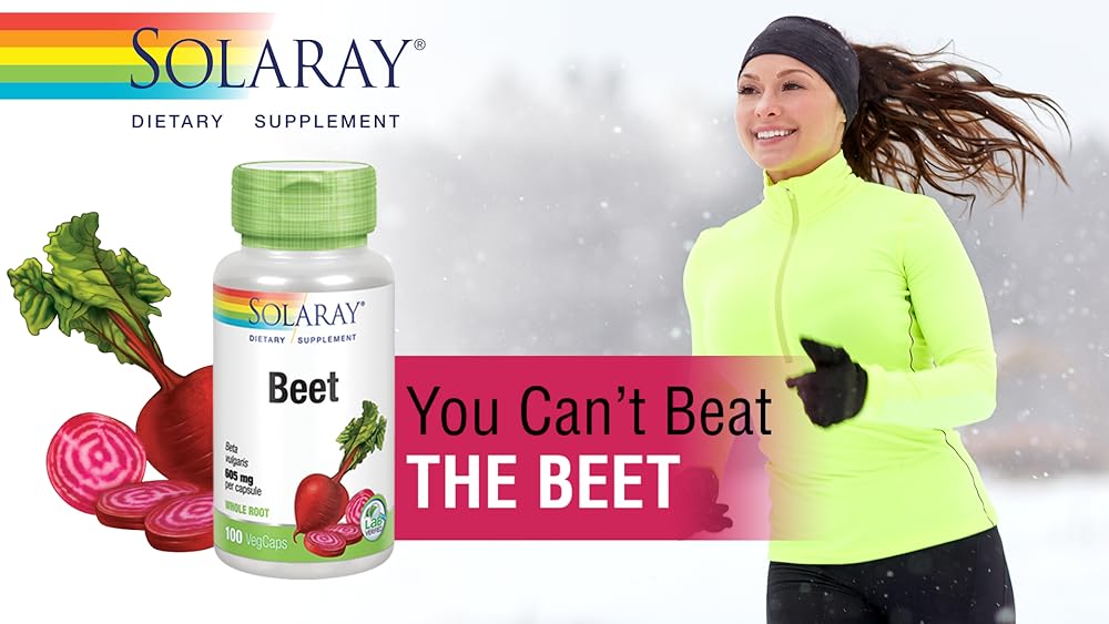 Solaray Remolacha raíz Cápsulas, 605 mg, 100 Count