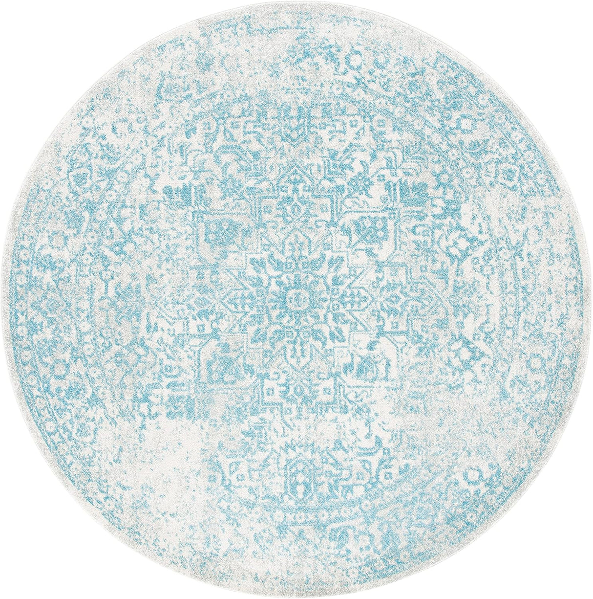 Alfombra Redonda Oriental Distressed 6'7 Modelo EVK256J