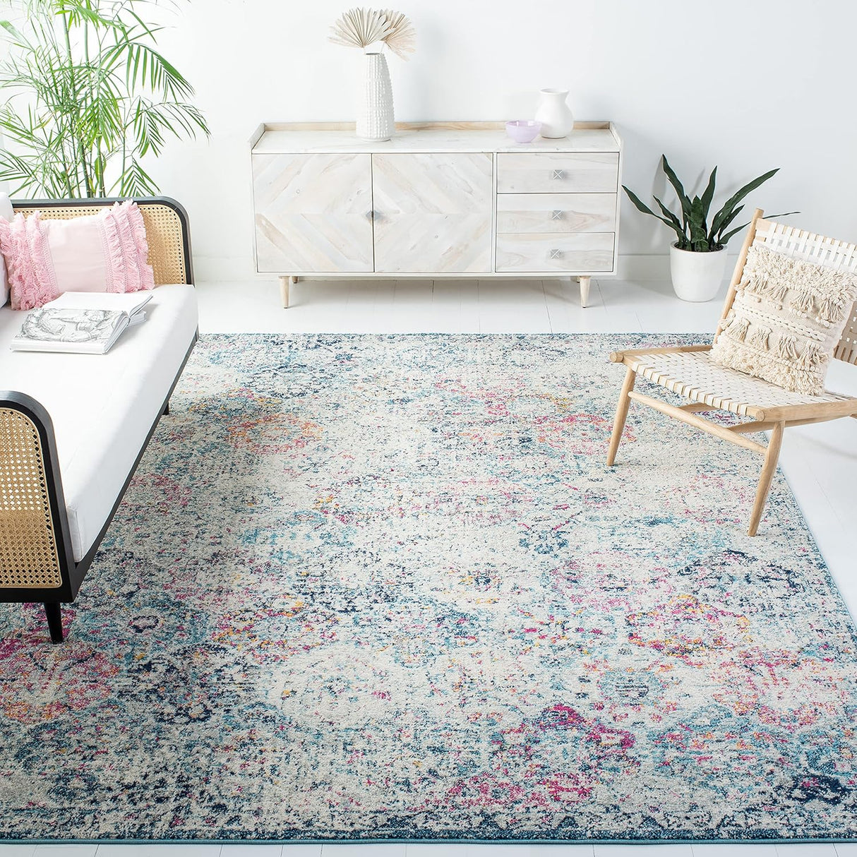 Alfombra SAFAVIEH Madison, diseño bohemio, fácil cuidado, MAD611N