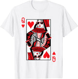 Camiseta de Queen of Hearts blanca para hombre talla S