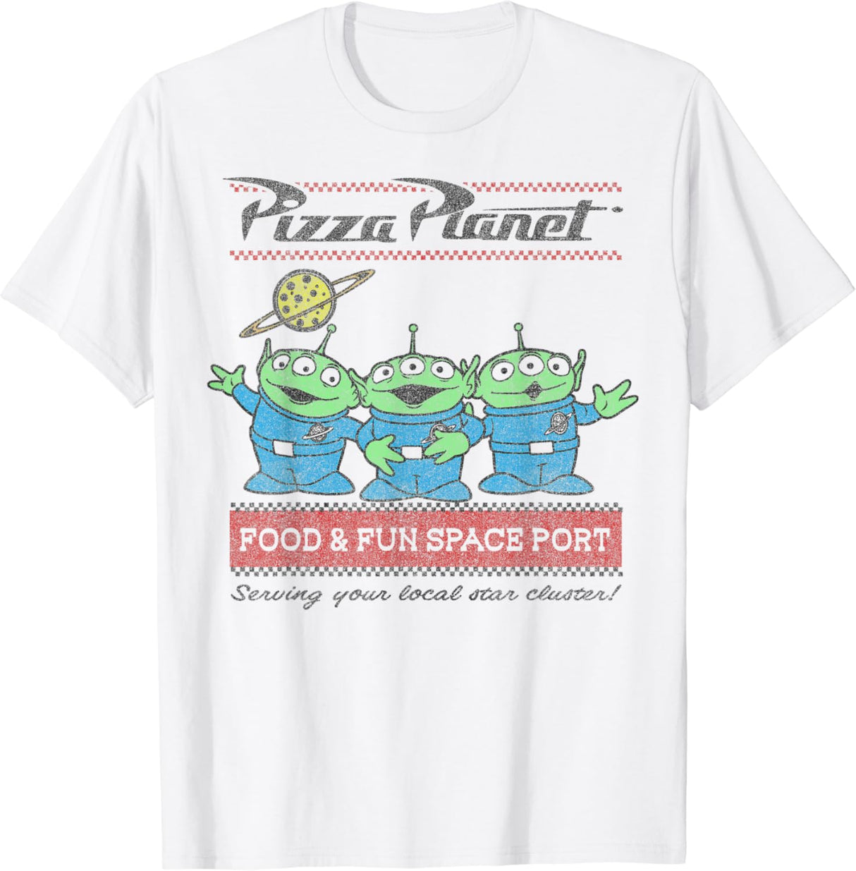 Camisas Pizza Planet Aliens Para Hombre Talla S