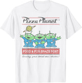Camisas Pizza Planet Aliens Para Hombre Talla S