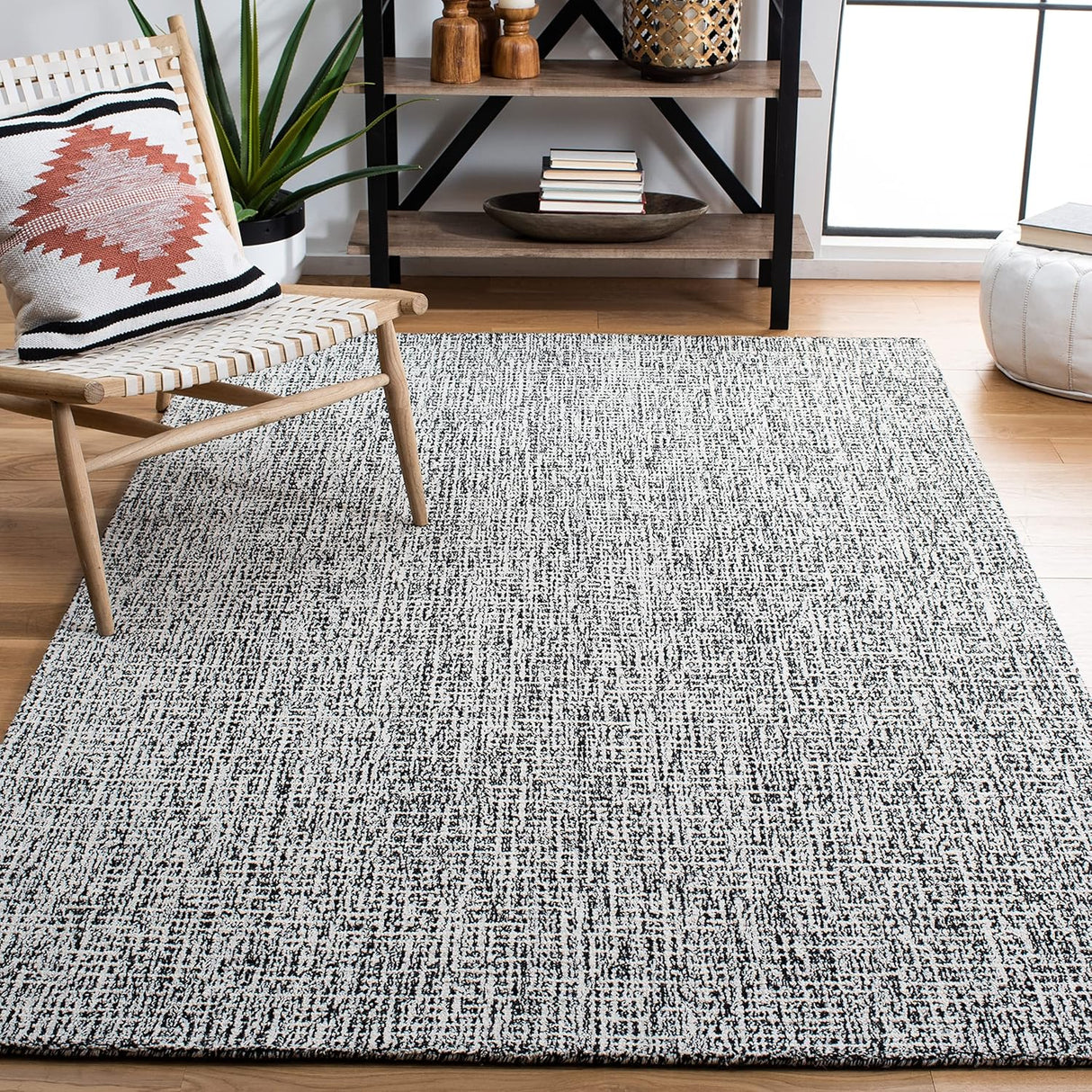 Alfombra Abstract SAFAVIEH 6' Cuadrada, Lana, Modelo ABT468Z