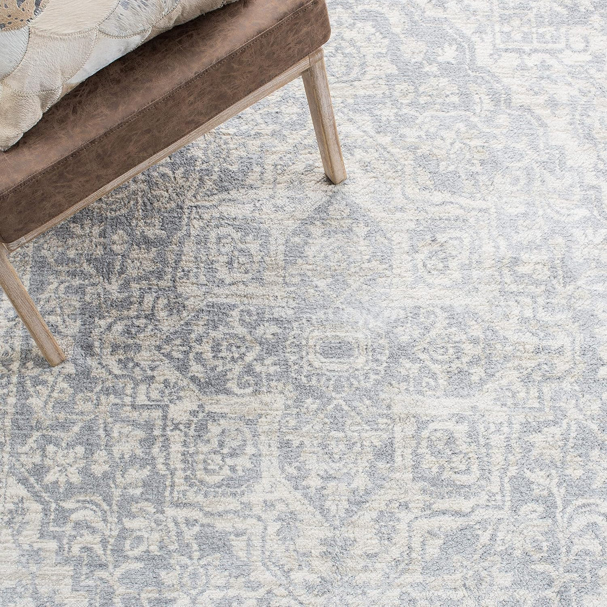 Alfombra Runner Medallón Desgastado, Fácil Cuidado, BNT832F