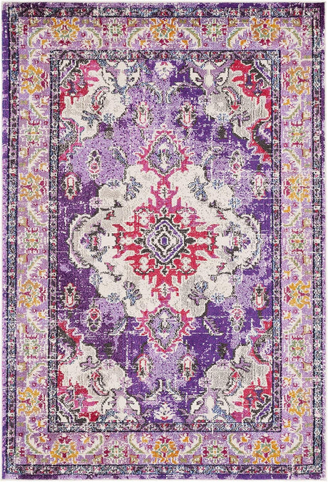 Alfombra de Área Boho Chic Medallón Distressed, Modelo MNC243P