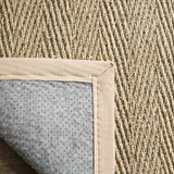 Runner de fibra natural Safavieh, diseño herringbone, NF115A