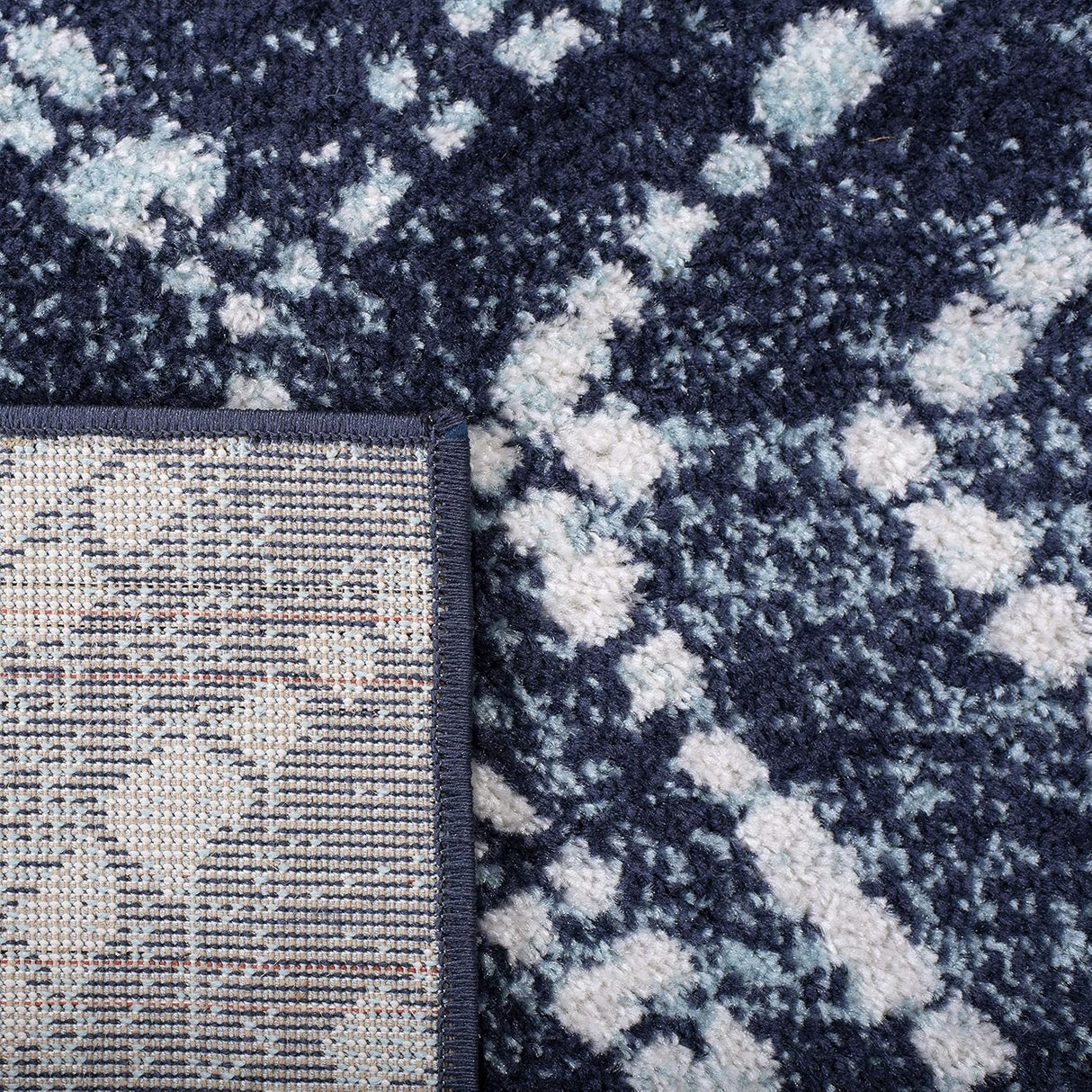 Alfombra Runner Moderna Diseño Diamante Distressed - ADR131N