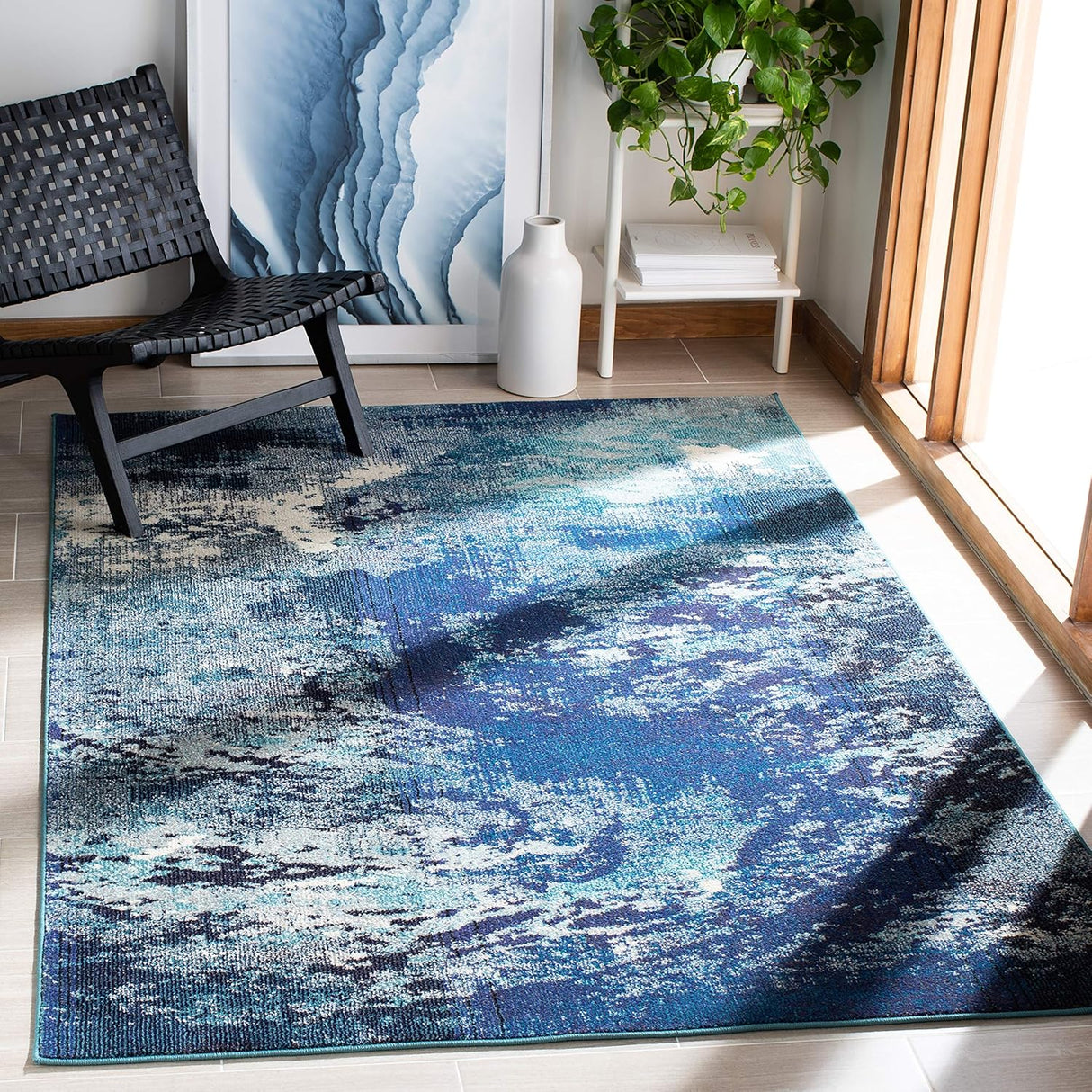 Alfombra Safavieh Madison, Diseño Abstracto, Fácil Cuidado, MAD440N