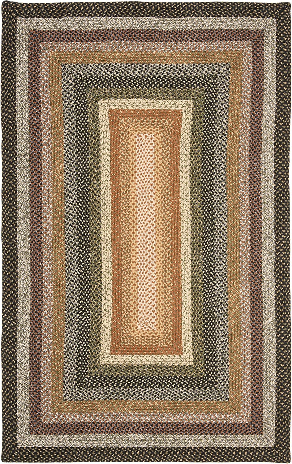 Alfombra trenzada, reversible y hecha a mano, modelo BRD308A
