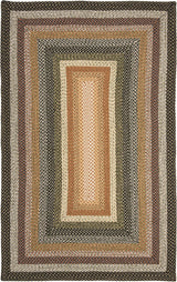 Alfombra trenzada, reversible y hecha a mano, modelo BRD308A