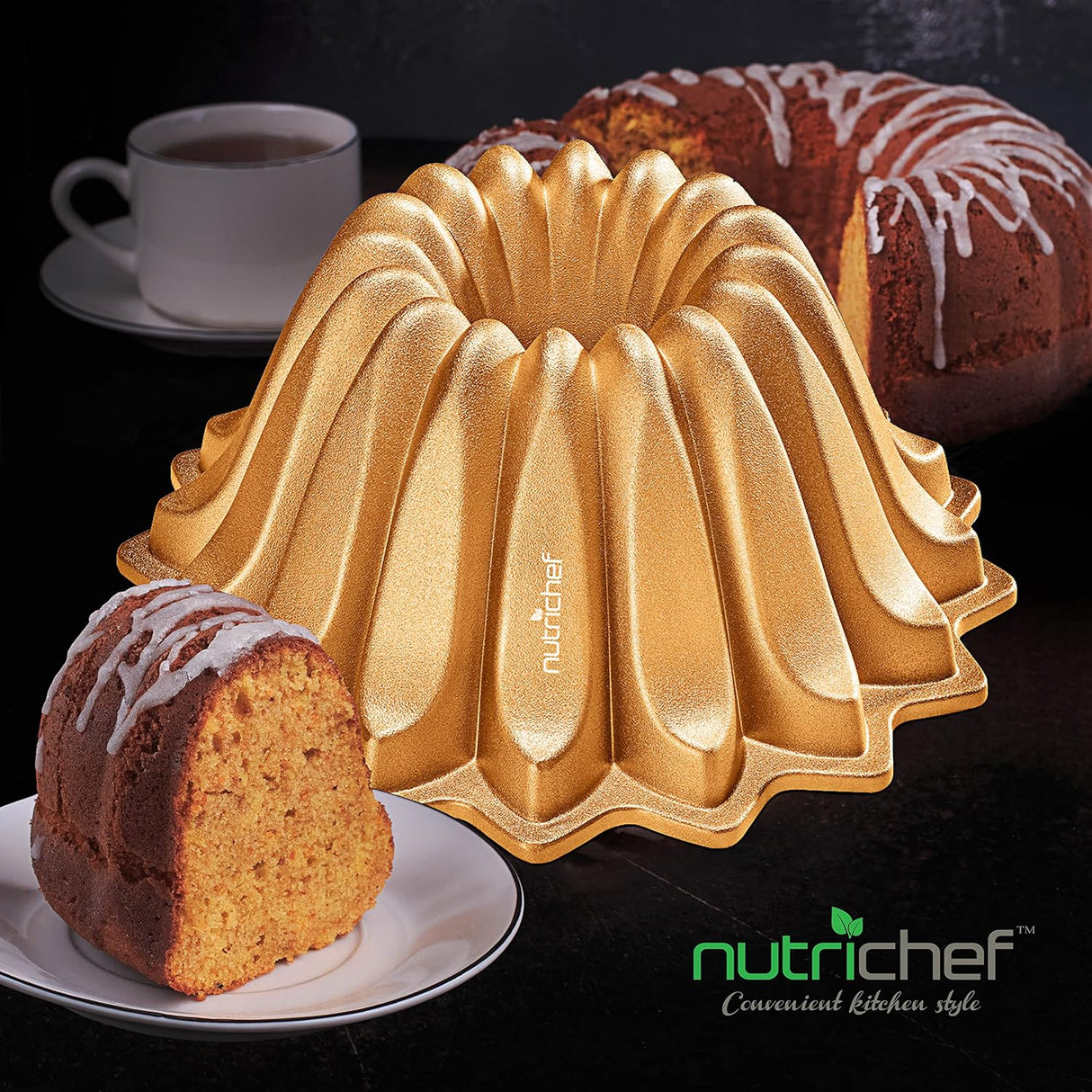 Molde para tartas antiadherente de aluminio NutriChef