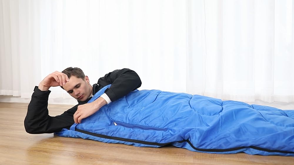 Saco de dormir portátil para invierno con orificios