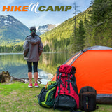 Saco de dormir doble SereneLife, impermeable y ligero, 5-10°F