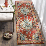 Alfombra Runner Boho Chic Medallón, Diseño Desgastado, MNC243H