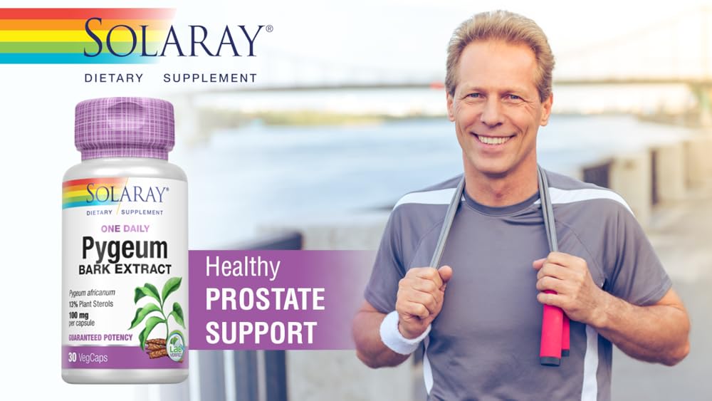 Solaray Extracto de uno diario Pygeum 100 mg 30 Count