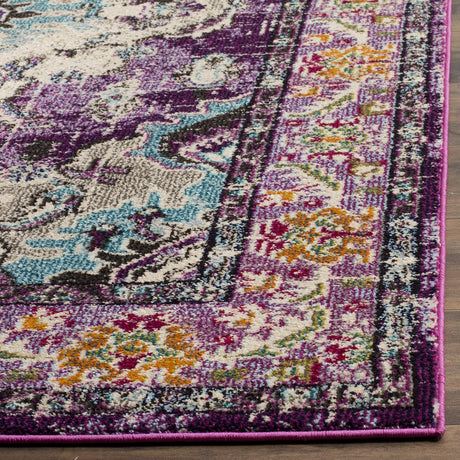 Alfombra Runner Boho Chic, Diseño Medallón, Modelo MNC243L