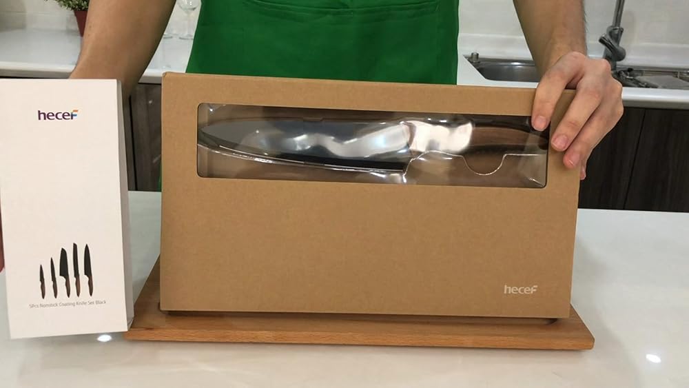 Juego de cuchillos de cocina Hecef, acero inoxidable