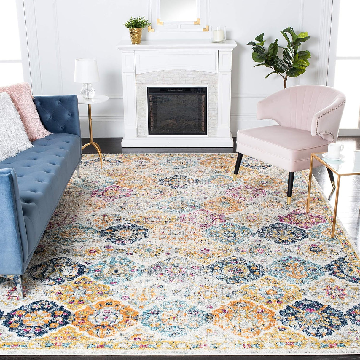 Alfombra SAFAVIEH Madison, Diseño Boho Chic, MAD611B