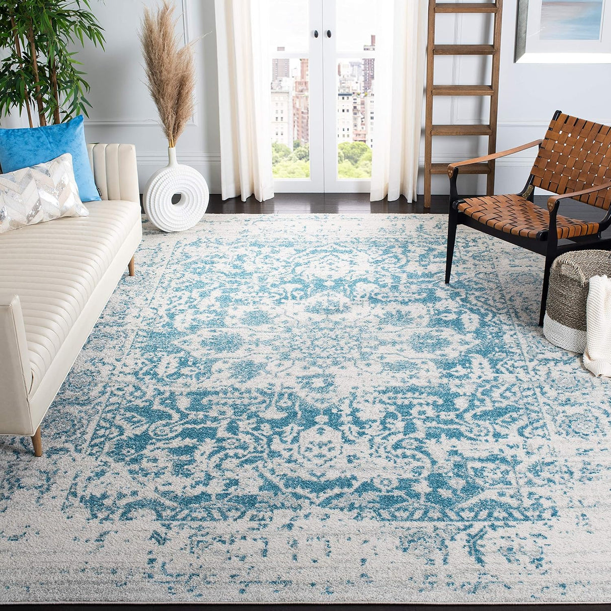 Alfombra SAFAVIEH Madison, diseño medallón, fácil cuidado, MAD603J