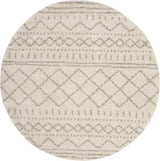 Alfombra Redonda Shag - Diseño Marroquí, 1.6 Grosor, ASG741A