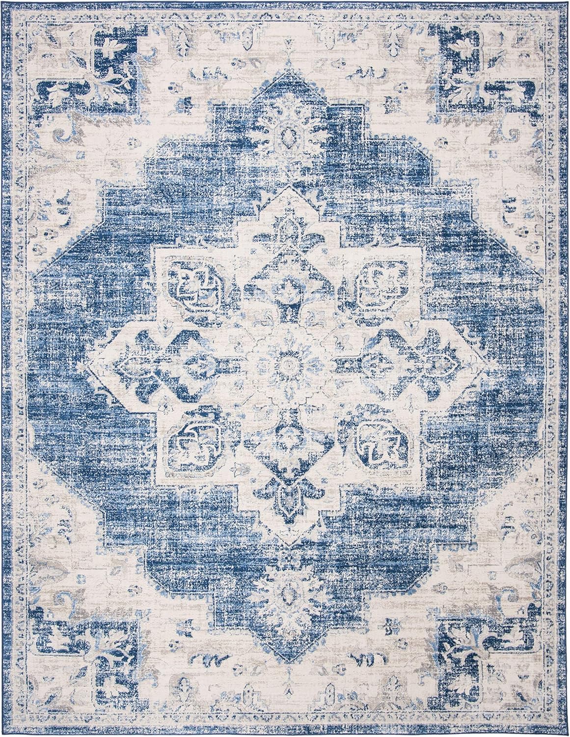 Alfombra de área Medallón Desgastado, Fácil Cuidado, BNT865A