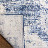Alfombra decorativa medallón desgastada 4' x 6' BNT865A