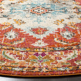 Alfombra Redonda Boho Chic Medallón, Diseño Distressed, MNC243H