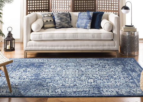 Alfombra de área - Diseño oriental desgastado, fácil cuidado, EVK256A