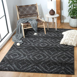 Alfombra de área moderna, diseño diamante, fácil cuidado, ADR131F